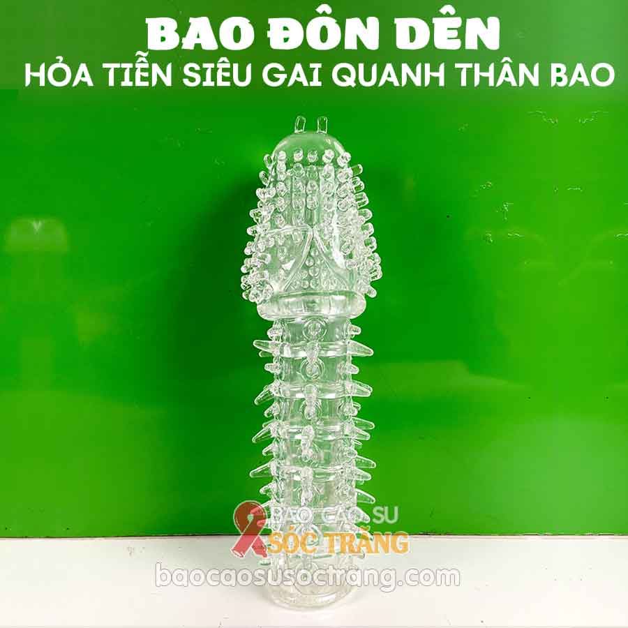 Bao cao su đôn dên hỏa tiễn 420 gai nổi quanh thân bao tại Sóc Trăng