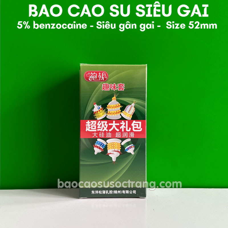 Bao cao su Runbo siêu gân gai bi râu khủng hộp 6 cái 6 kiểu tại Sóc Trăng