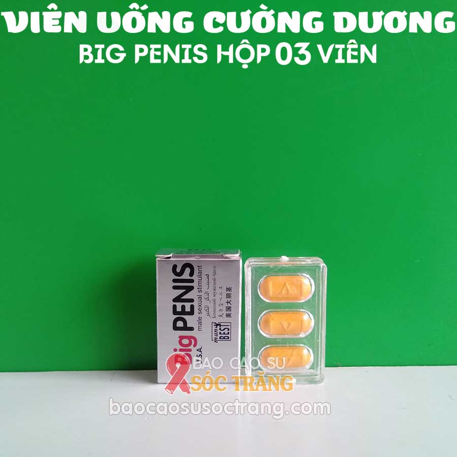 Big Penis - Cường dương Big Penis 6800mg 3 viên tăng cường cương dương cho nam giới tại Sóc Trăng