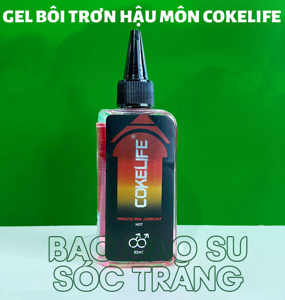 Gel bôi trơn hậu môn Coke Life giảm đau nóng ấm 85ml