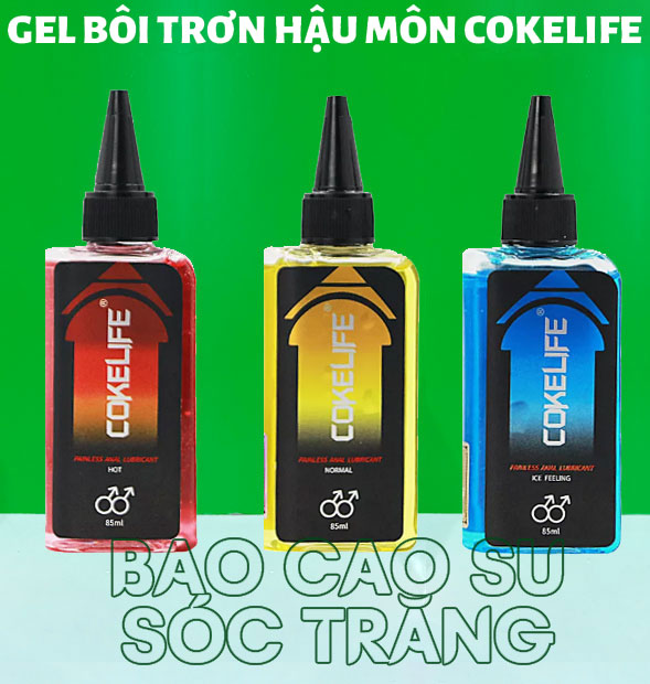 Gel bôi trơn hậu môn Coke Life giảm đau nóng ấm 85ml