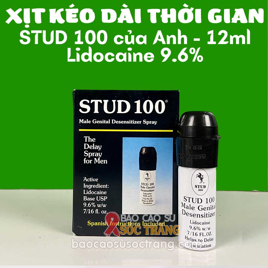 STUD 100 - Xịt kéo dài thời gian quan hệ STUD 100 dung tích 12ml tại Sóc Trăng