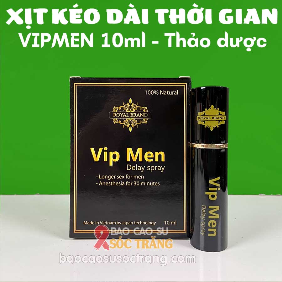 VIP MEN - Thuốc xịt thảo dược VIPMEN kéo dài thời gian quan hệ cho Nam dung tích 10ml tại Sóc Trăng