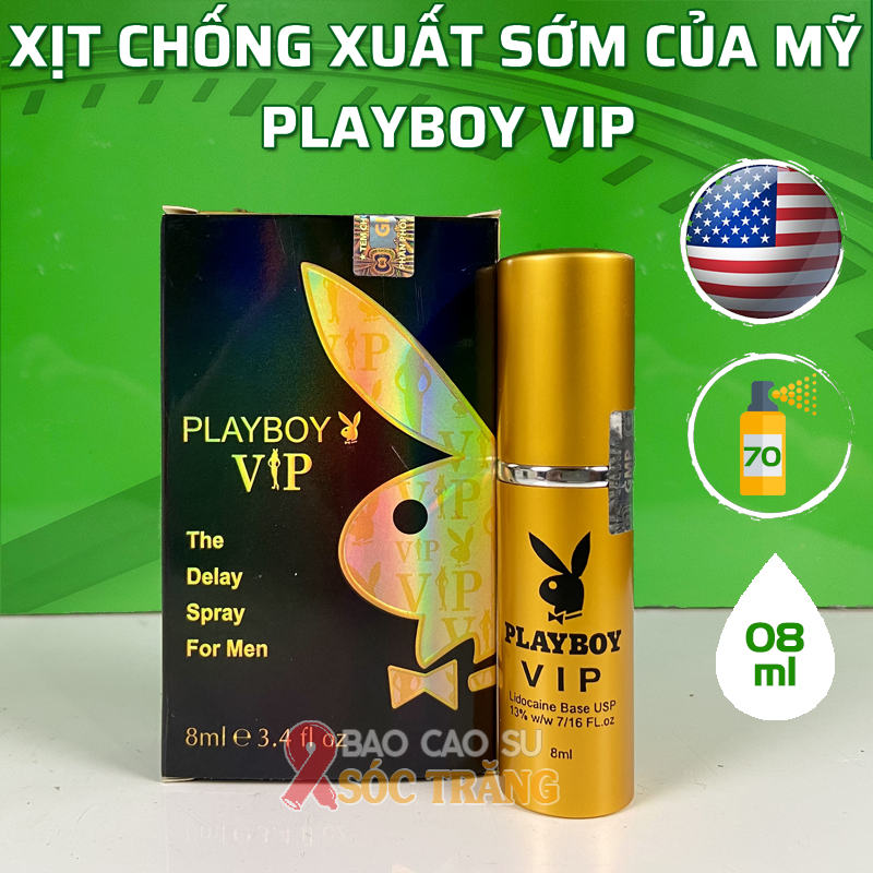 Xịt kéo dài thời gian cho nam Playboy VIP 8ml tại Sóc Trăng