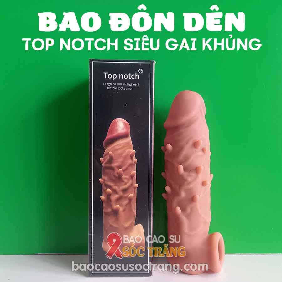 Bao cao su đôn Top Notch siêu gai khủng có quai đeo tại shop bao cao su Sóc Trăng