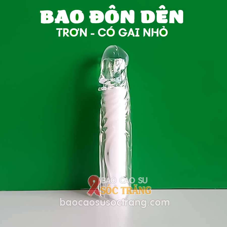 Bao cao su đôn kiểu trơn thẳng có 8 gai mịn tăng khoái cảm cho nữ tại Bao cao su Sóc Trăng